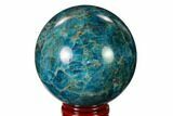 Bright Blue Apatite Sphere - Madagascar #154267-1